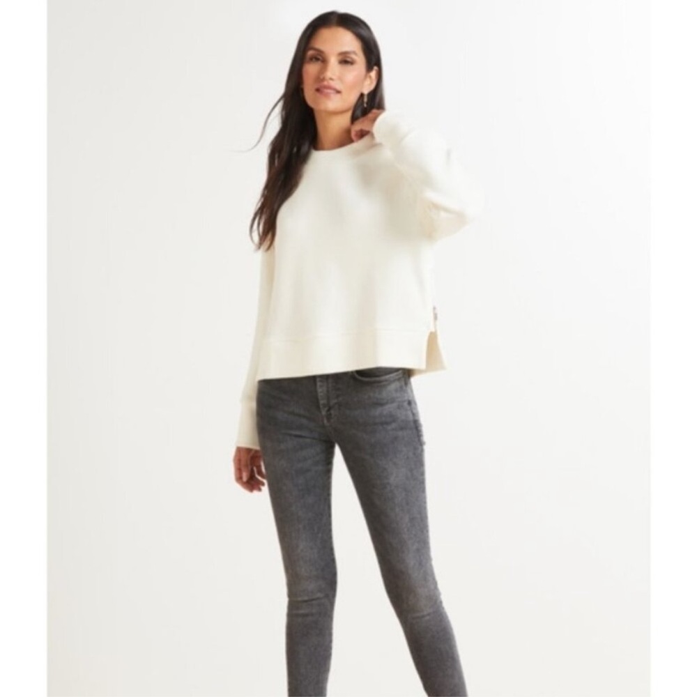 Varley Cleon pullover in Egret cream